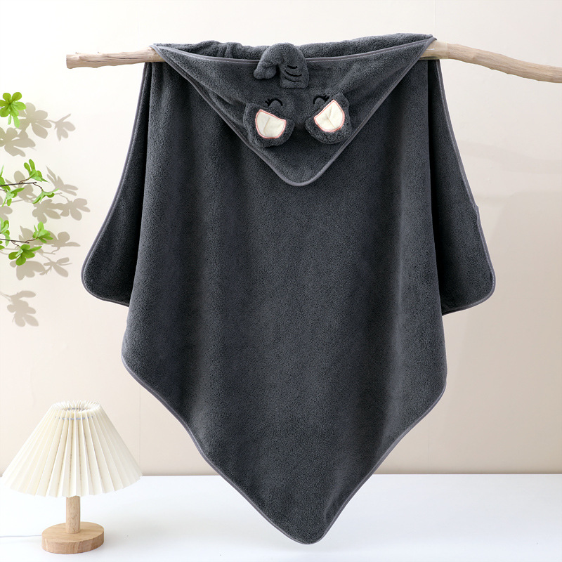 Capa de baño infantil de coral fleece