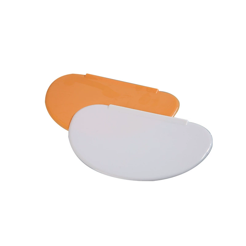 Dual -use soft scraper plastic semi -circular trapezoidal arc cream cream cake scraper cutting knife baking tool