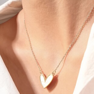 O 65221 Gold Heart Necklace ��ɫ������ ���R�d�羳�W��