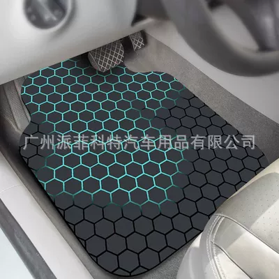 Universal Foot Pad Water-Absorbent, Wear-Resistant and Dirt-Resistant Floor Mats - cyber-hive-pattern-complete-vehicle-50655050cm-diatom-mud-four-piece-set