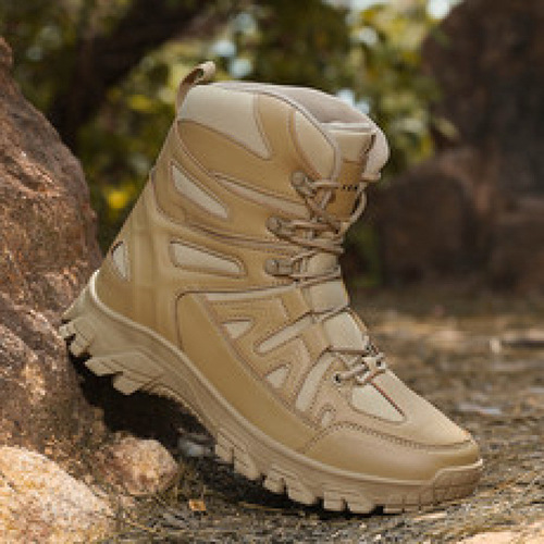 Autumn new fashionable high-top all-match outdoor sports hiking boots, large size Martin boots, mountaineering wear-resistant fashionable shoes