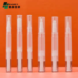 广州现货2ml/5ml毛刷头笔管去渍笔 指缘油笔汽车补漆笔旋转笔包材