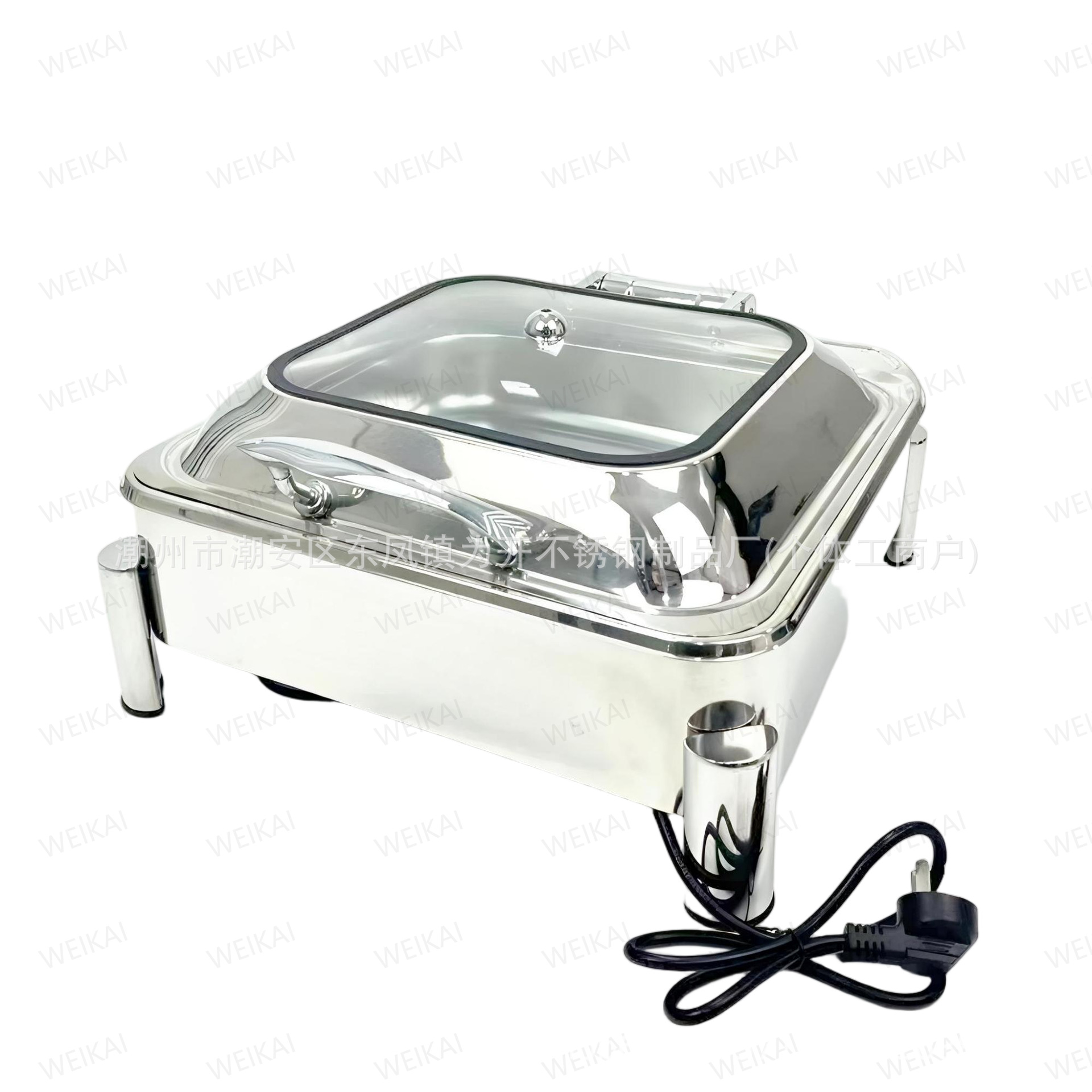 Horno de aislamiento térmico buffet de acero inoxidable de lujo horno de calentamiento eléctrico de desayuno comercial horno Buffy solapa de cocina caliente del Hotel image 20
