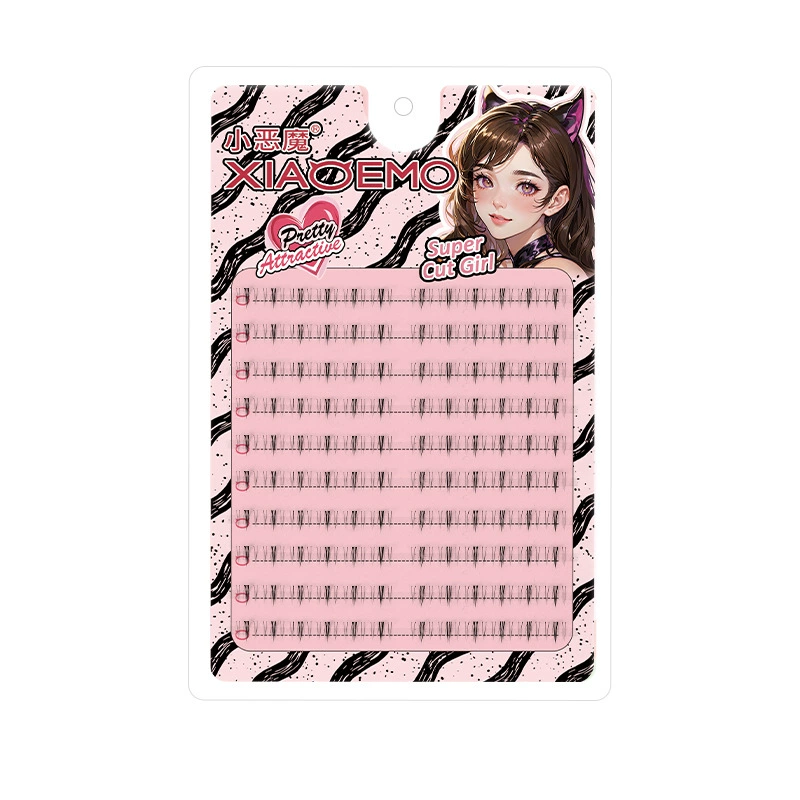 Capacious realistic false eyelashes for eyelashes, transparent comics, set