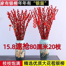 银柳鲜枝真花客厅摆件室内桌面插花耐寒好养年宵花卉乔迁装饰鲜花