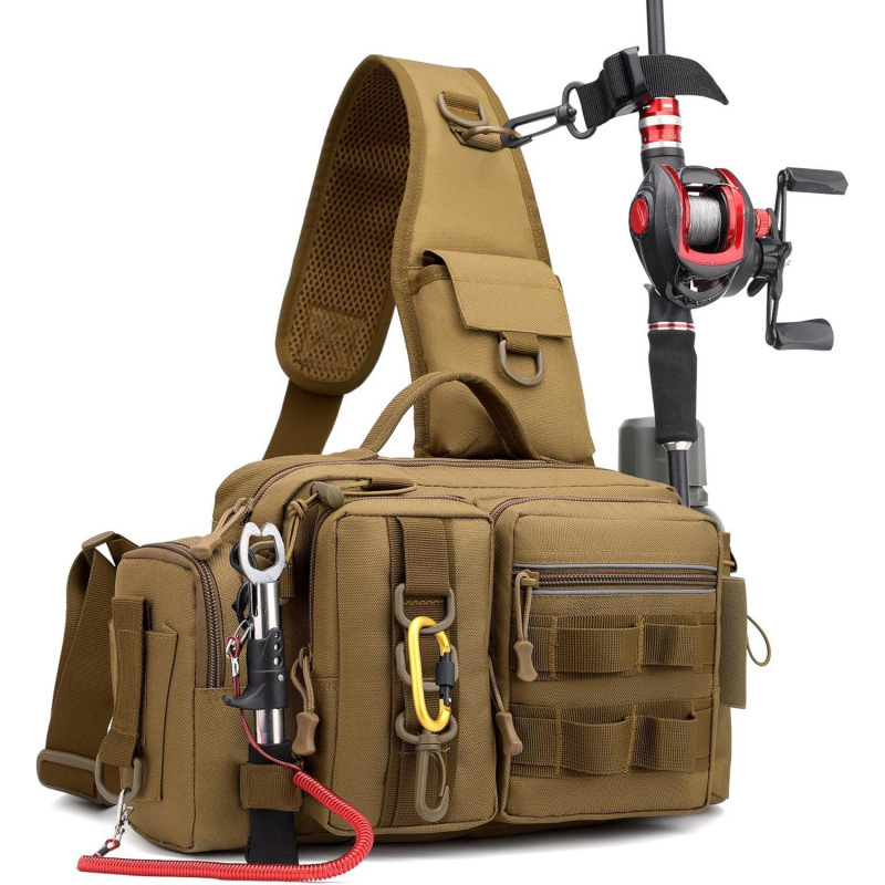 Bolsa de luya ocio multifuncional bolsa de pecho bolsa de cintura bolsa de hombro al aire libre bolsa de caña de pesca equipaje bolsa de pescar