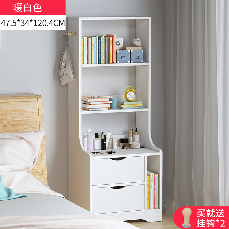 Tabernita de cabecera simple y moderna dormitorio pequeño estante de cabecera de cama de piso pequeño armario de almacenamiento casero armario de almacenamiento