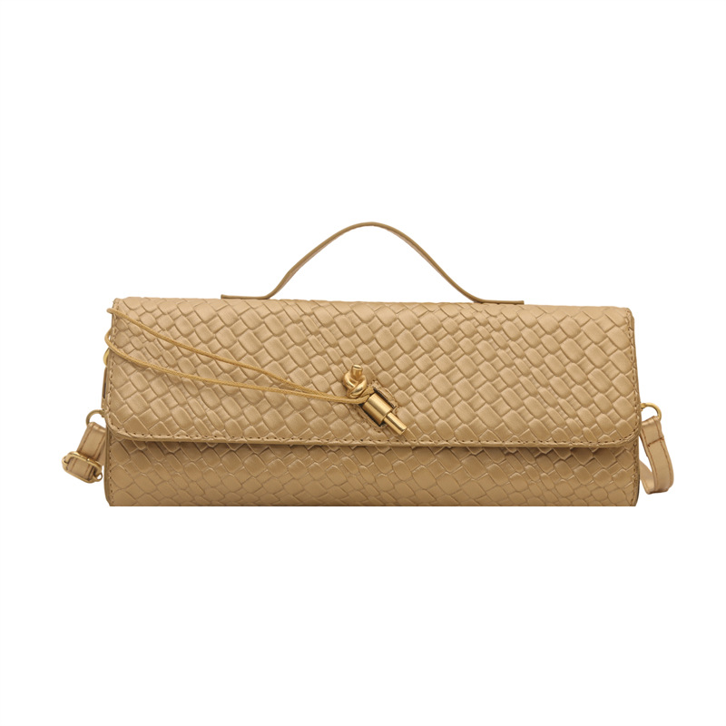 2026 bolsas de tejido caliente de mujeres nuevas bolsas de palo bolsas de cena bolsas de órgano bolsas de moda largas bolsas de hombro