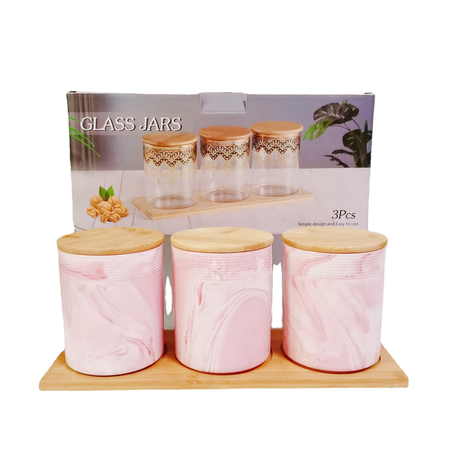 Exportación transfronteriza de cerámica jarra sellada jarra de almacenamiento jarra de cocina condimento tarro de té de almacenamiento de granos