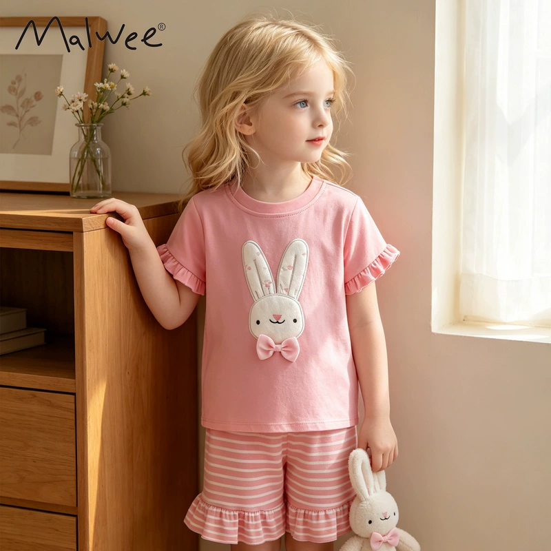 Комплект для девочек malwee розовый 3–8 лет