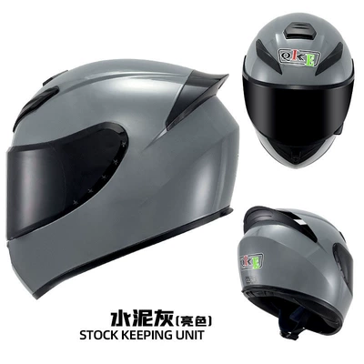 Motosiklet kaskı (dəbilqə) — Riding Helmet for Electric Scooters, Cold-Proof - cement-grey-black-lenses-s55-56cm
