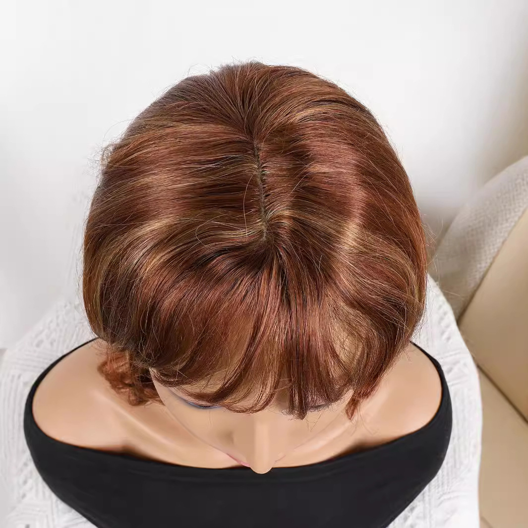 Fibra química al por mayor bob cabello pelucón mecánico pelucón cubierta de pelo