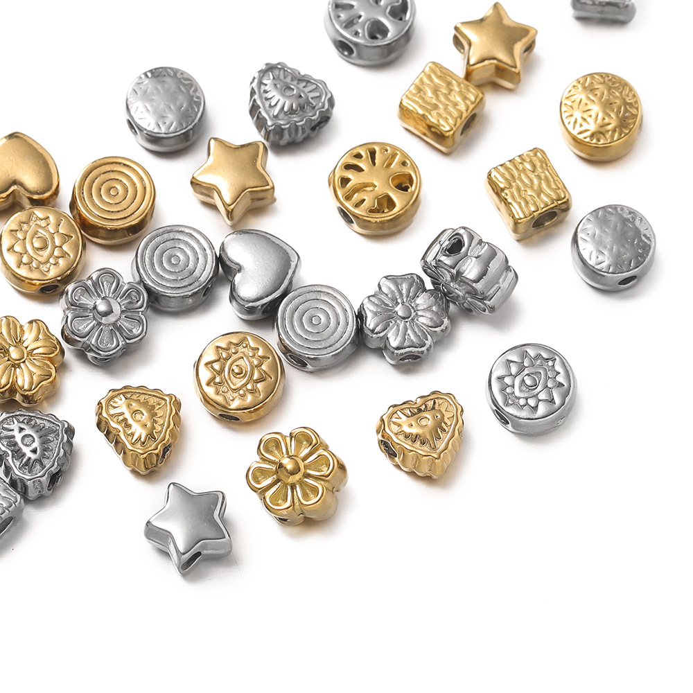 8g Weight Beads Jewelry Making Type DIY Ornament Accessories Classification 10 PCS/Package Quantity 304 Stainless Steel Material Solid Color Pattern All Seasons Season Polished Finish Simple Style Style 10 PCS/Package 304 Stainless Steel Solid Color Polished DIY Ornament Accessories Beads 7