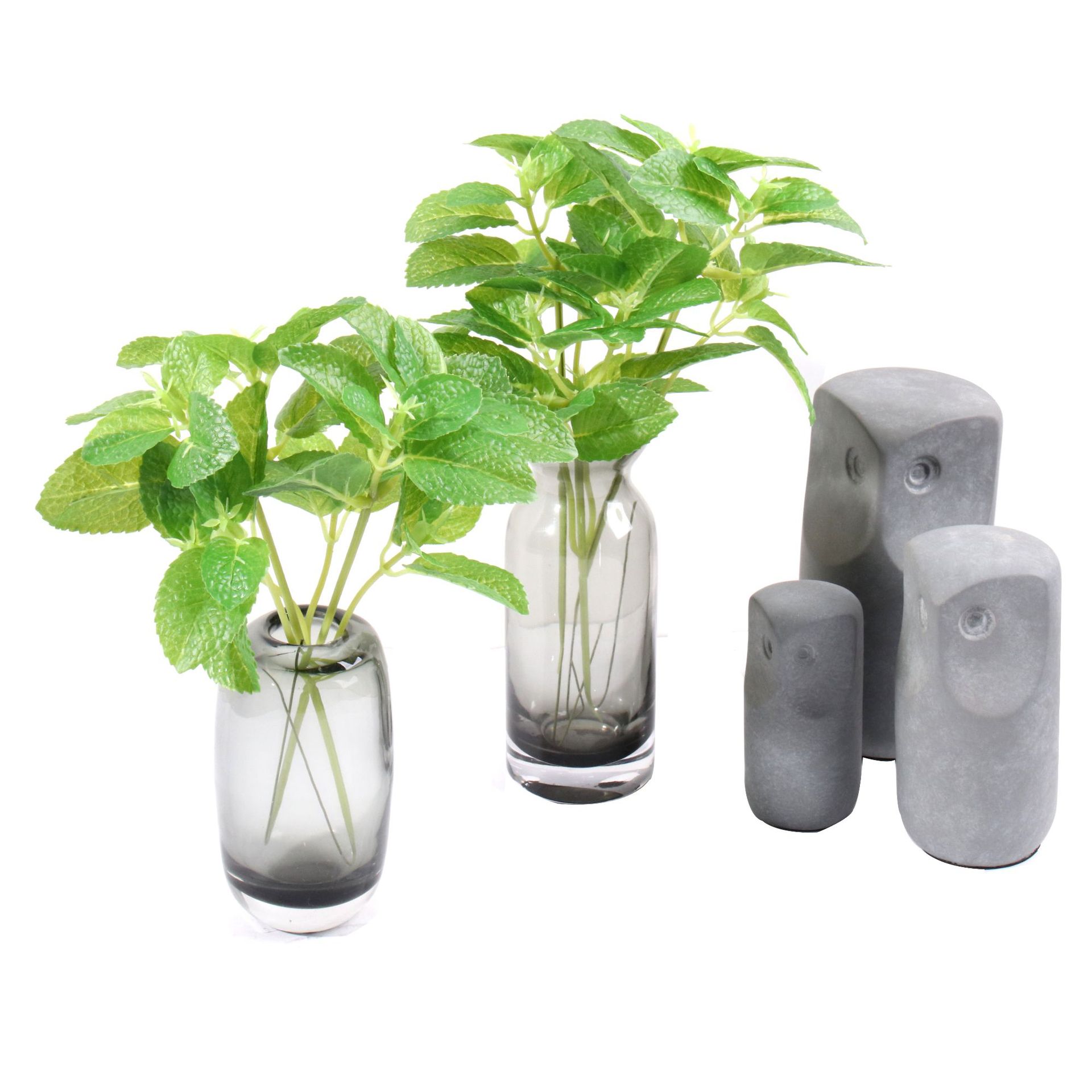 Realistic green mint photography props for living room