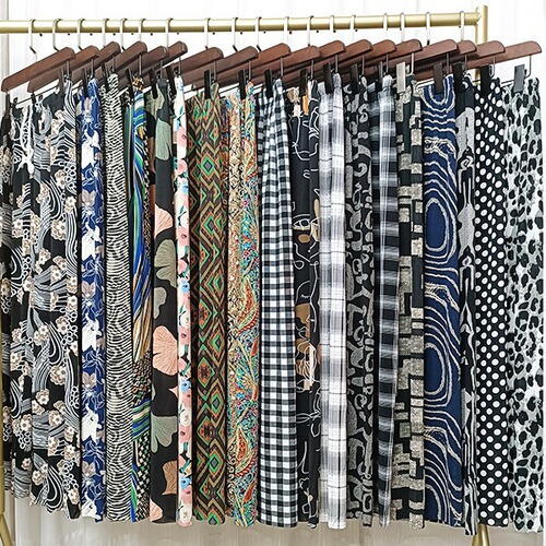 Summer Ice Silk Wide Leg Pants for Women High-Waisted Plus Size Loose Casual Thin Printed Anti-Mosquito Pants Chinese Style Floor-Length