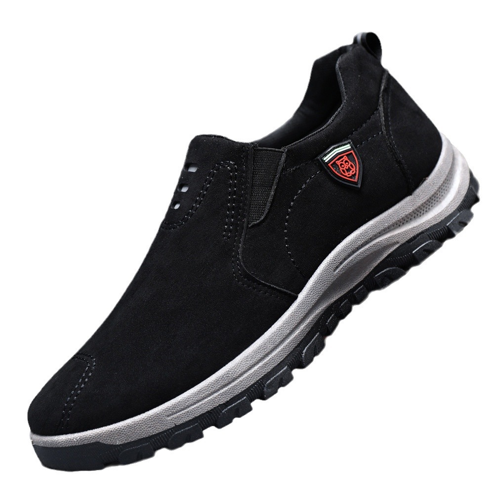 New casual men's for spring 2024, lightweight and breathable canvas surface, one foot lazy shoes, wear-resistant_voghion.com