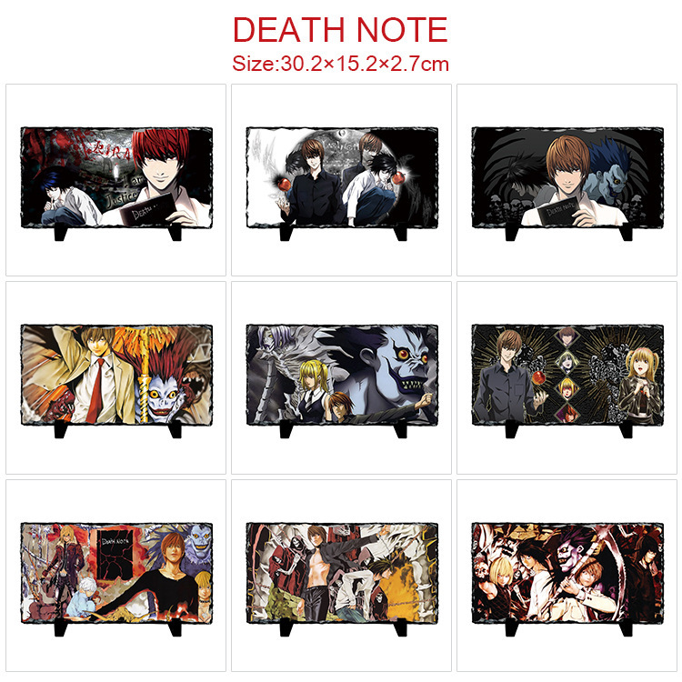 Death Note peripheral slate painting cartoon uv printing natural slate bluestone slate painting photo album anime picture frame Death Note peripheral slate painting cartoon uv printing natural slate bluestone slate painting photo album anime picture frame