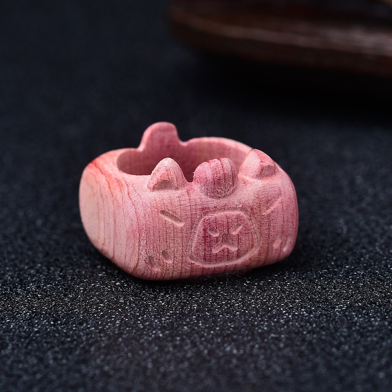 血柏木雕刻件星星diy串珠配珠文玩手串挂件隔珠佛珠手链配饰批发|undefined