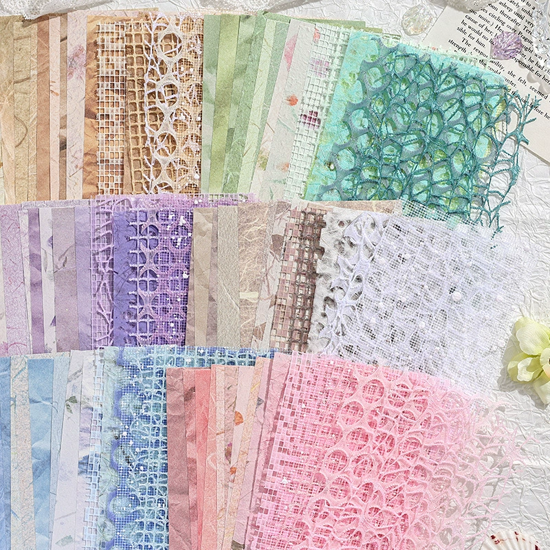 Dream Dance рукописный материал серии температурных материалов 15 листов смешанного материала Соль кружевная сетка ручная сумка для украшения