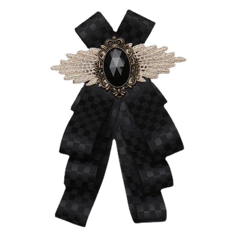 Ретро Академия ветра с бриллиантами-галстуками Корейский костюм платье с воротником брошь для мужчин и женщин