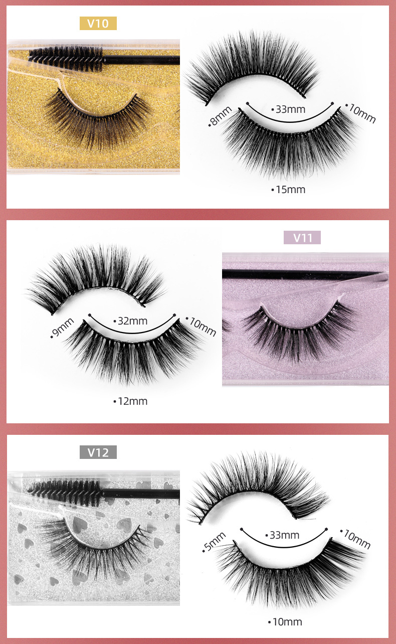 Solid Color Pattern Fashion Solid Color Artificial Fiber False Eyelashes