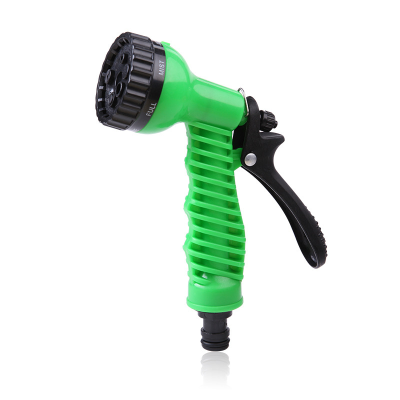 Apple Green 7 Función de riego de plástico pistola de agua pistola de jardín multiusos ducha telescópica tubería de agua de alta presión de agua image 6