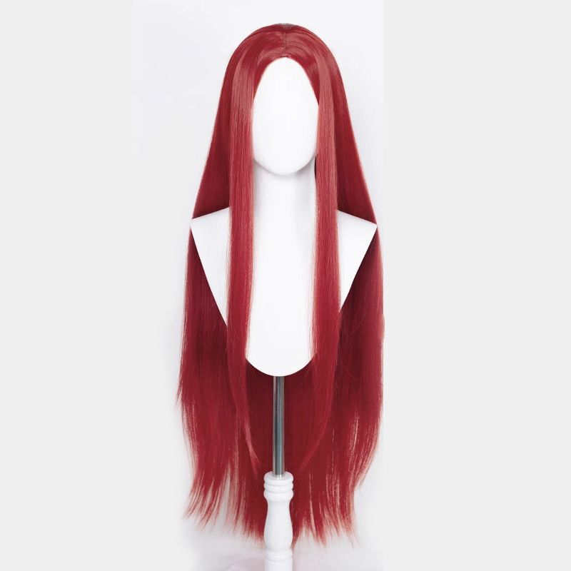 万能コスプレウィッグ、ミドルパートロングストレートヘア100cm、単色ヘアカバー、女装専用スタイリング、リアルウィッグセット卸売|undefined