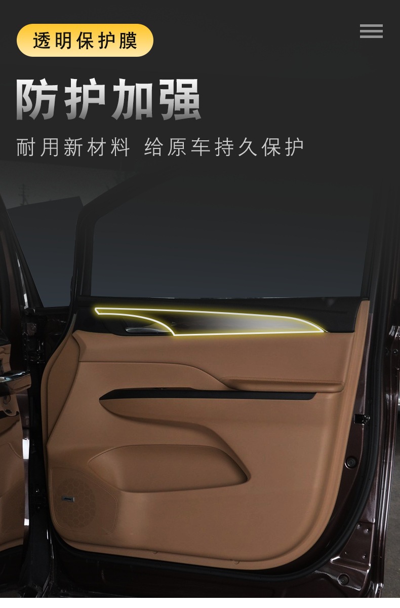 17-18 Buick Gl8 Special Screen Center Console Interior Film Car Modification Transparent Car Cover Tpu Protective Film