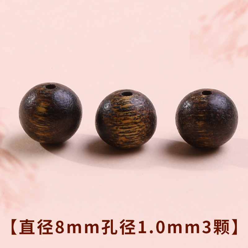 Tao 天然沈香ルースビーズラウンドビーズブレスレット diy 手作りビーズ菩提沈香ブレスレット水中グレードビーズアクセサリー|undefined