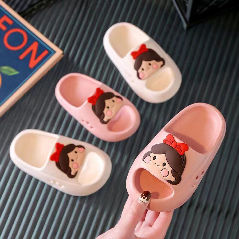 Children's Snow White Cute Soft Bottom Slippers Cartoon Trend Home Baby Baby Girl Thick Bottom Bathroom Slippers