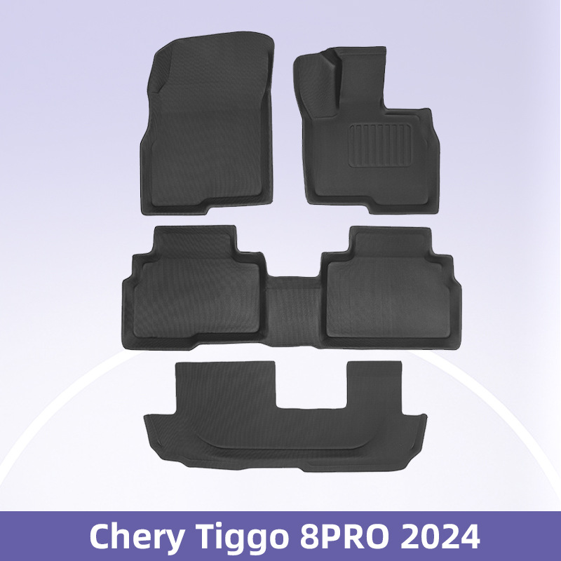Para Chery Tiggo 8Pro 2024 timón derecho 3D para todo clima material XPE siete asientos tapetes tapetes