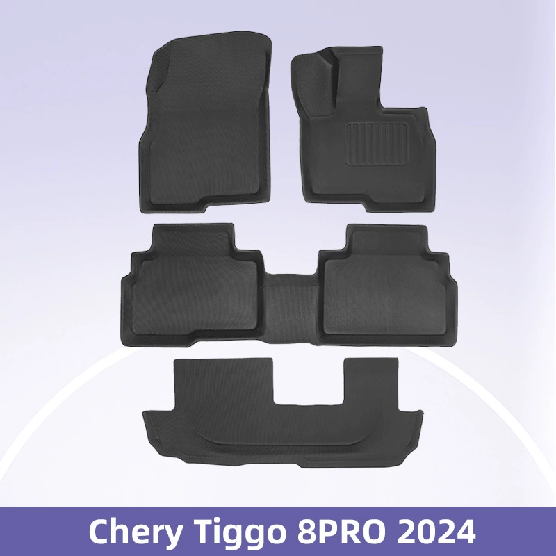 Подходит для Chery Tiggo 8 Pro 2024 с правым рулем, 3D коврики для всех сезонов из материала XPE, семиместные.