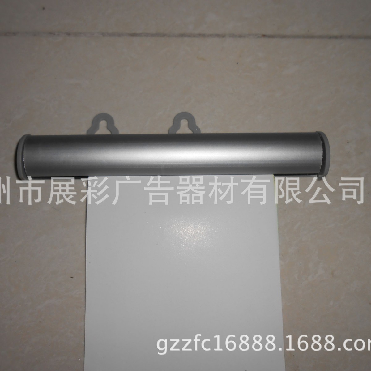 25MM半圆开启铝挂轴铝合金D型画轴挂轴专业定 做加厚铝合金扁挂轴