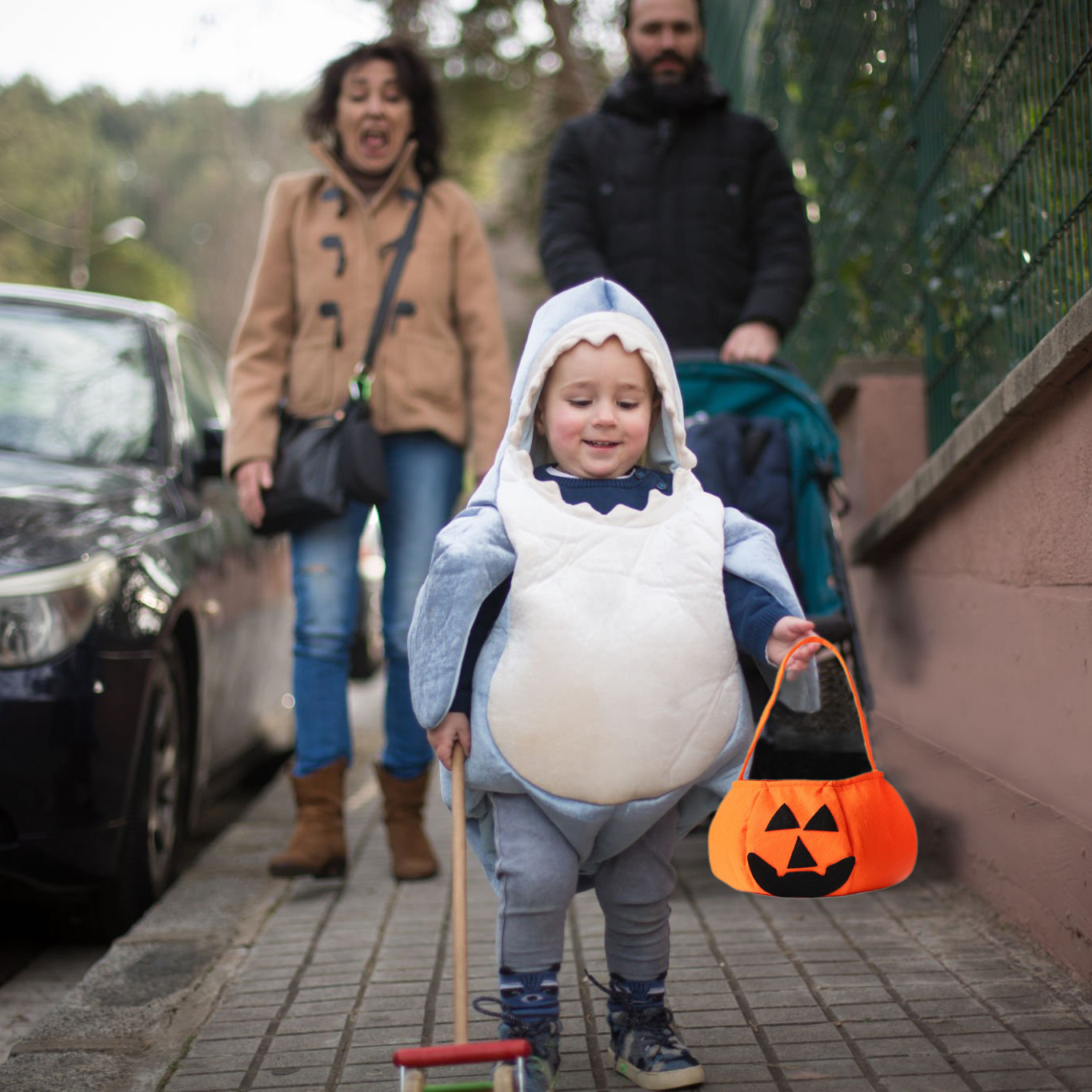 Bolsas de calabaza transfronterizas de Halloween bolsas de tela no tejida bolsas de dulces de Halloween bolsas de calabaza de mano