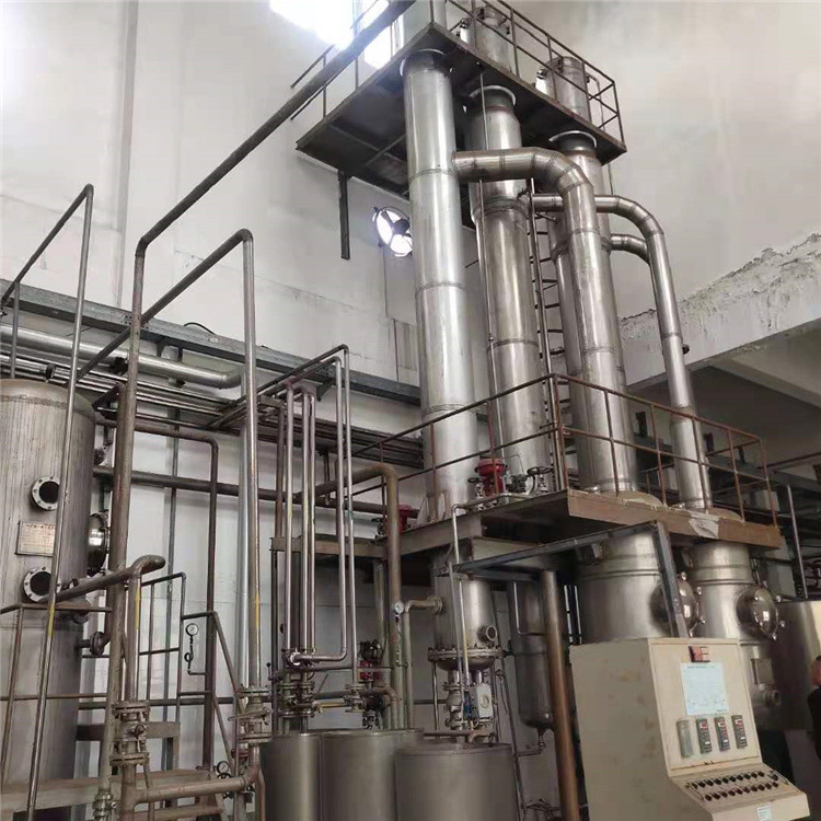 二手蒸发器 不锈钢双效浓缩结晶设备 撬装式污水MVR强制循环