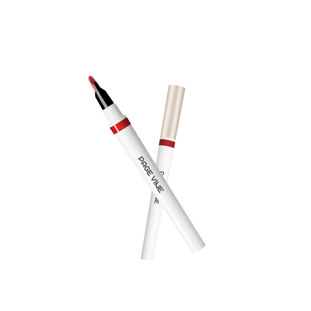 Lípido labial de maquillaje transfronterizo 2 - en - 1 lipstick impermeable y duradero, lipstick líquido de lipstick