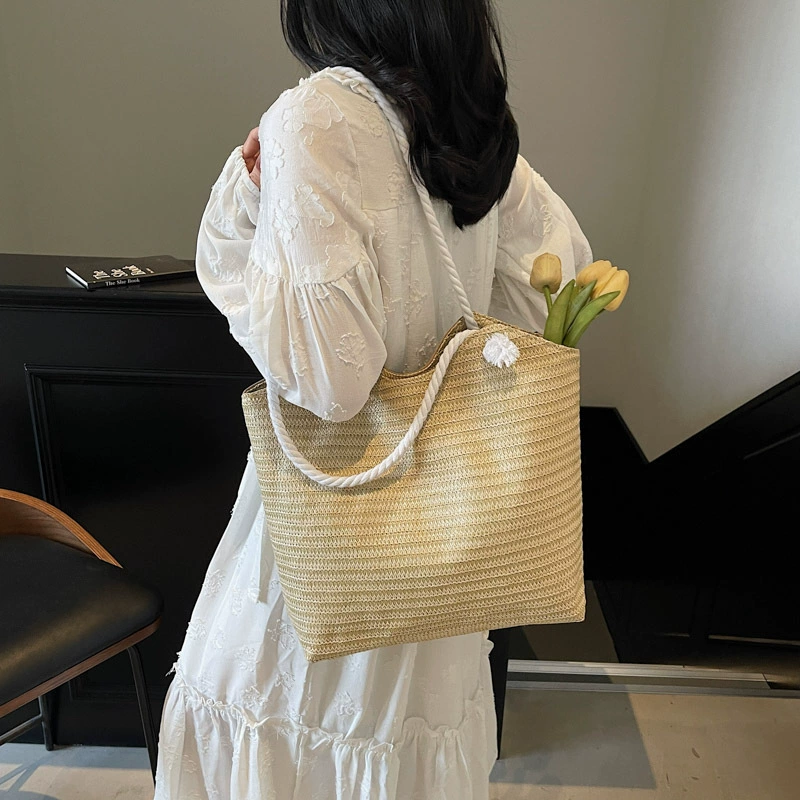 Fashionable beach summer capacious shoulder bag