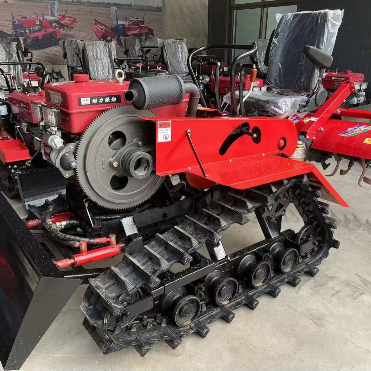 Máquina de manejo pastoral de agua y sequía de tipo montado micro-cultivador de arado rotativo de cresta máquina integrada