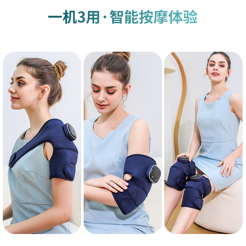 Japanese knee massager with electric heating, knee warming, joint pain relief, cold leg warmth, mugwort heating therapy magic device