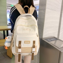 ins风双肩包新款时尚大容量牛津布书包女小学生初高中生现货批发