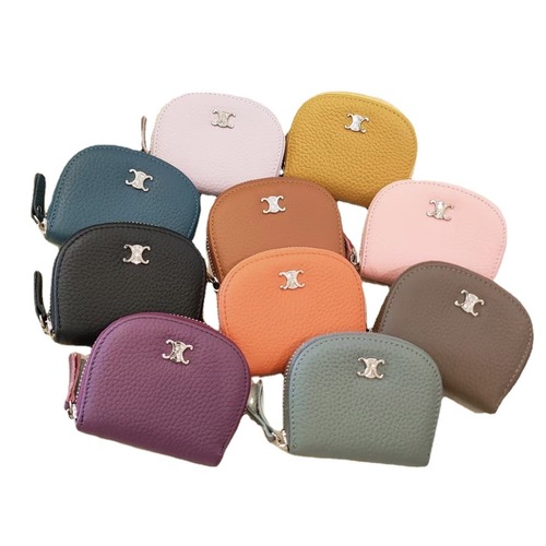 Wholesale small coin purse genuine pickup bag ladies coin bag live welfare model new mini foreign trade zipper card holder