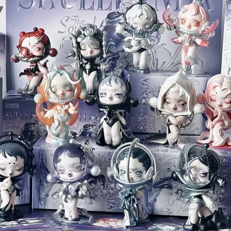 Bubble Code Skullpanda Sound Series Blind Box Figurine Trendy Domestic Version Car Decoration Chinese Version Blind Box