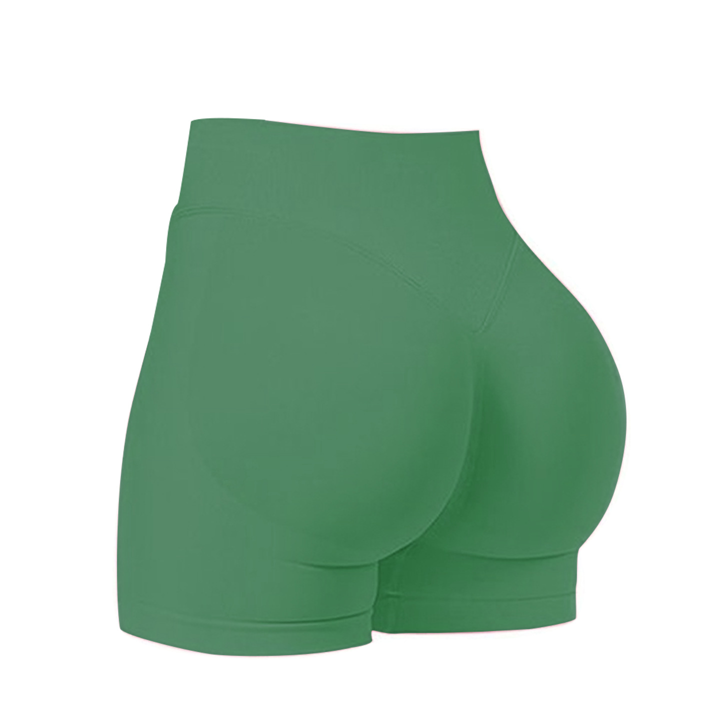 Cross-border sin costura alta cintura alta hips mel mel桃 hips al aire libre tres puntos pantalones cortos para correr y ejercicios de fitness pantalones cortos de yoga
