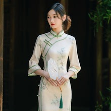 新中式旗袍改良2023新款年轻款少女国风复古气质小个子连衣裙夏季