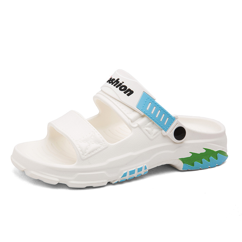 Combinación 2025 diseñador transfronterizo zapatos de dos agujeros al aire libre para hombres zapatos de playa de moda de verano zapatillas de hombre