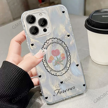 大孔羽纱适用vivox200简约爆闪手机壳iphone17气质女款苹果保护套