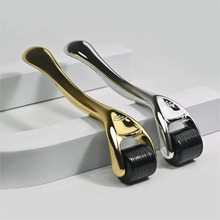 跨境热销540微针滚轮脸部美容微针滚针金柄mts中胚层冻干粉导入仪