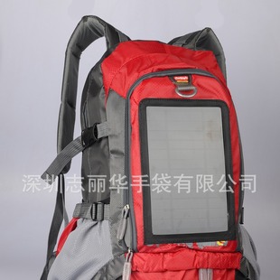 Spot Solar Charging Mountaineering Backpack Manufacturer 3.5W Solar Charging Mobile Phone/Charging Tablet Computer, Etc