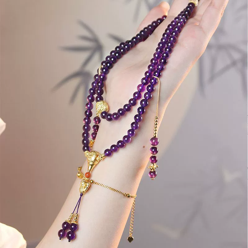 Аметистовый браслет женский самец Закирам