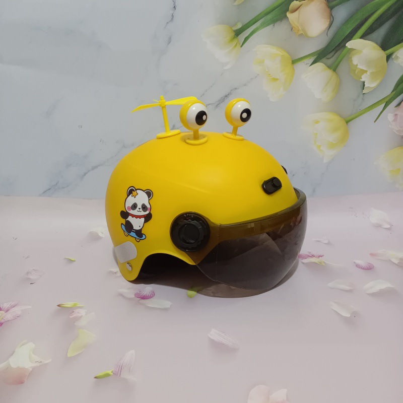 3C certification 1-5 years old electric car motorcycle children's helmet cute cartoon anti-fall summer adjustable helmet